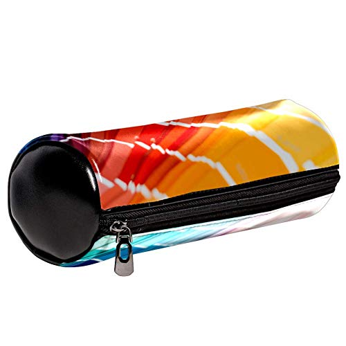 EZIOLY Catálogo de colores de muestra. Estuche de piel con textura para lápices, cosméticos, maquillaje, para estudiantes, papelería, escuela, oficina, cosméticos, maquillaje (7.9 x 2.5 pulgadas)