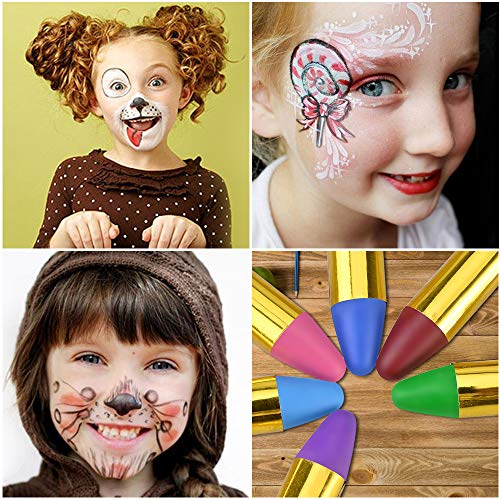 Fabur Maquillaje al Agua, 36 Piezas Set de Pintura Facial, Pinturas Cara y Corporales para niños Fiestas Halloween