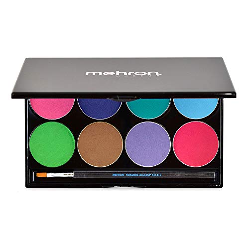 Face Paint Palette with 8 Colors By Paradise Makeup Aq (Pastel) by Mehron