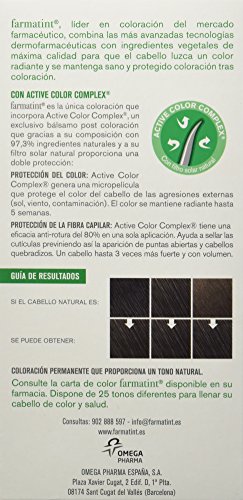 Farmatint Gel 3N Castaño Oscuro | Color natural y duradero | Componentes vegetales y aceites naturales | Sin amoníaco | Sin parabenos | Dermatológicamente testado