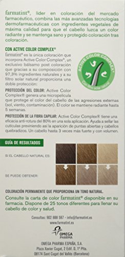 Farmatint Gel 8C Rubio Claro Ceniza | Color natural y duradero | Componentes vegetales y aceites naturales | Sin amoníaco | Sin parabenos | Dermatológicamente testado