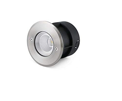 FARO BARCELONA 70592N - Suria Empotrable (Bombilla incluida) LED, 60°, 3W, Cuerpo de Aluminio, Acero INOX 316, Cristal