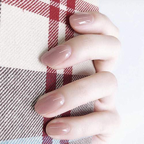 Fashband Fashion Fake Nails Pink Full Cover Acrílico Oval False Nail Daily Party Clip Press On Nails 24 piezas para mujeres y niñas