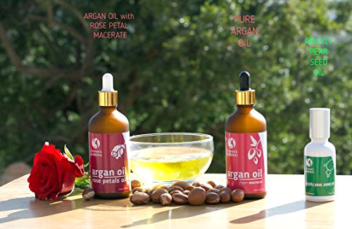 fatima' S Garden - Aceite de Semillas de Higo de barbarie, prensado en frío (, Pure, vièrge, cuerpo Hidratante Antiedad para cara, pelo, uñas, certificado 100% Bio Ecocert Europe y USA 50ml