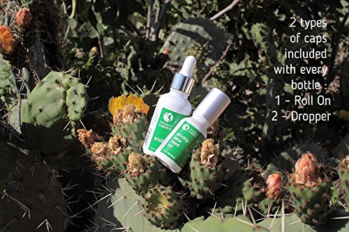 fatima' S Garden - Aceite de Semillas de Higo de barbarie, prensado en frío (, Pure, vièrge, cuerpo Hidratante Antiedad para cara, pelo, uñas, certificado 100% Bio Ecocert Europe y USA 50ml