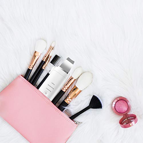 fayleer Peeling Ultrasónico Facial Limpiador Facial Ultrasónica Espátula Ultrasónica Skin Scrubber Exfoliación Limpiador de Poros para Limpieza Facial y Cuidado Facial