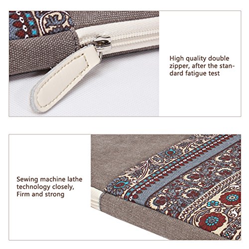 Feisman Funda Macbook Air Pro 13 de, 13-13,3 Pulgadas, Funda MacBook Air Pro 13/Carcasa Microsoft Surface Pro 2017, Superficie 4/3 Sleeve Cover -(Rojo)