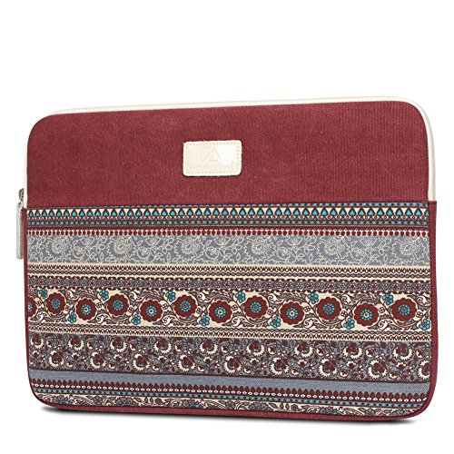 Feisman Funda Macbook Air Pro 13 de, 13-13,3 Pulgadas, Funda MacBook Air Pro 13/Carcasa Microsoft Surface Pro 2017, Superficie 4/3 Sleeve Cover -(Rojo)