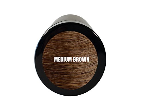 Fibras espesantes para el cabello LUXE con queratina natural - ¡Tratamiento para 2 meses! - Probado por dermatólogos - Hipoalergénico - Multiples colores disponibles. Marrón medio