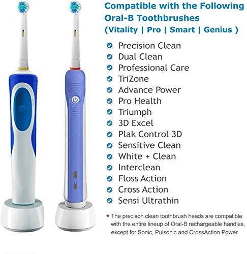 FIRIK Cabezas de cepillo de dientes eléctrico compatible con Oral B (Paquete de 16)