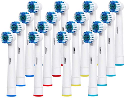 FIRIK Cabezas de cepillo de dientes eléctrico compatible con Oral B (Paquete de 16)