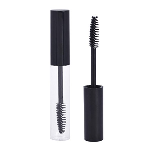 fish Cap Negro 10ml 1pcs del rimel Tubo vacío Botella Vial Transparente del Ojo del Maquillaje de pestañas Crema Embudo de dispensación de pipetas de contenedores