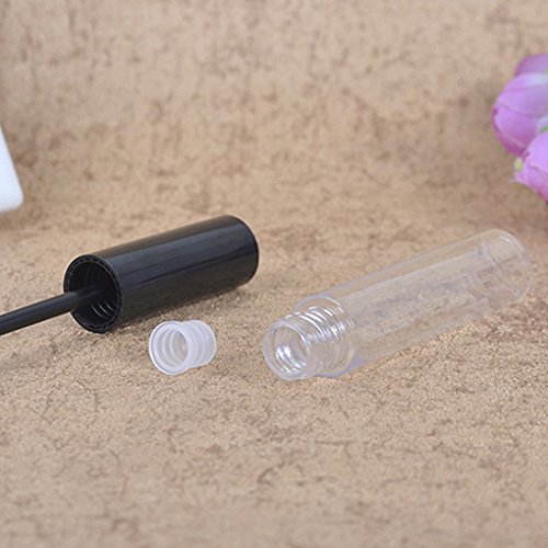 fish Cap Negro 10ml 1pcs del rimel Tubo vacío Botella Vial Transparente del Ojo del Maquillaje de pestañas Crema Embudo de dispensación de pipetas de contenedores