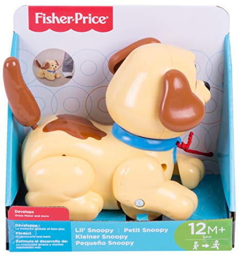 Fisher-Price Pequeño Snoopy, juguete de arrastre y correpasillos +1 año (Mattel H9447)