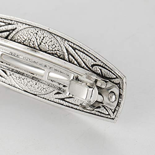 fishhookFishhook - Pasador para el pelo, diseño de nudo celta, hecho a mano, para mujeres y niñas, , , Gris (Antique Silver),, ]