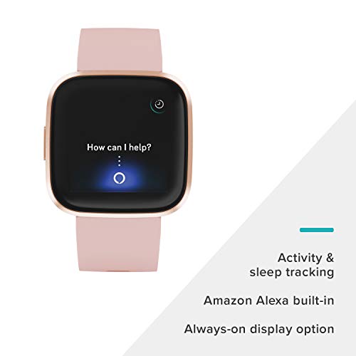 Fitbit Versa 3 - Smartwatch de salud y forma física con GPS integrado, análisis continuo de la frecuencia cardiaca, Alexa integrada y batería de +6 días