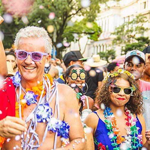 Flamingo Gafas,BETOY 6 Pares Gafas para Fiesta de Disfraces Gafas de Sol de Fiesta Hawaianas para Fiestas en la Playa, Accesorios de Tiro, Actividades al Aire Libre, Fiestas Navideñas