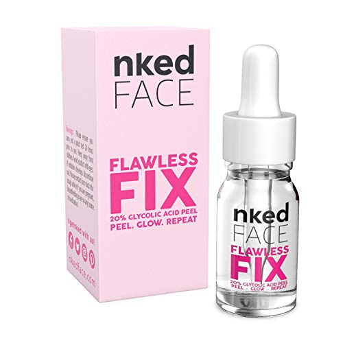 Flawless Fix 20% Ácido glicólico Peel Clear Skin Facial Kit – Química, antienvejecimiento y anti arrugas, reducción de acné, hiperpigmentación.