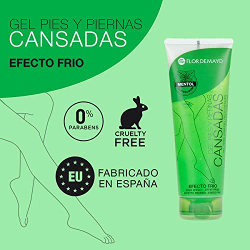 Flor de Mayo, Crema Piernas Cansadas Efecto Frío En Gel, Ayuda Al Cansancio Muscular