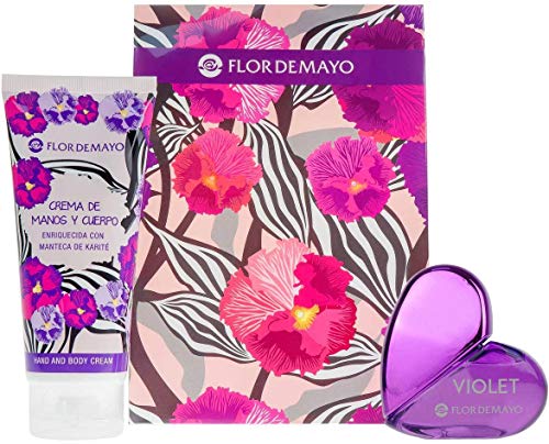 Flor de Mayo, Set de fragancias para mujeres (Cristal Purple Flower) - 2 piezas