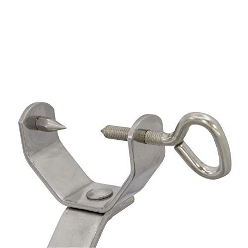 Flores Cortés Balancín Soporte jamonero, Acero Inoxidable, Plateado