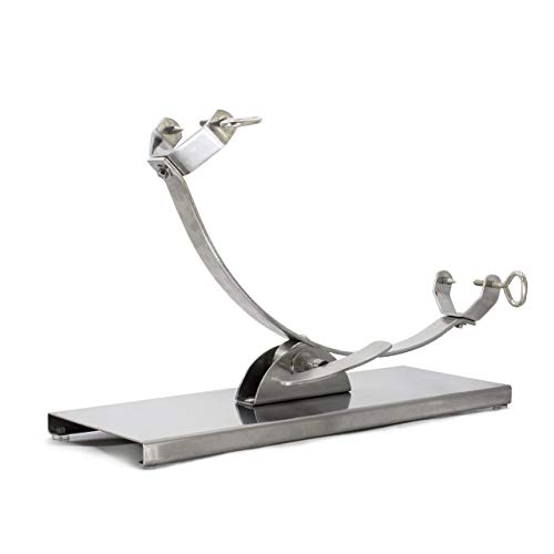 Flores Cortés Balancín Soporte jamonero, Acero Inoxidable, Plateado