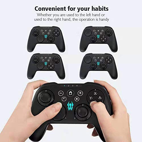 Flybiz Mando Inalámbrico para Switch / PC / Android Tablet y teléfono móvil, Gamepad modular con módulos de joystick intercambiables, botones turbo programables personalizables y tecla trasera