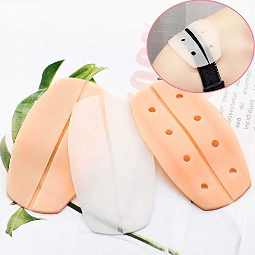 FLZONE Cojines de la Correa del Sujetador,3 Pares Almohadillas de Hombro Antideslizantes Transparentes de Silicona Suave para Mujer para Aliviar el Dolor y la Presión