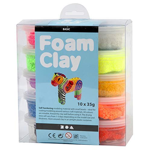 Foam Clay, surtido de colores, básico, 10x35gr