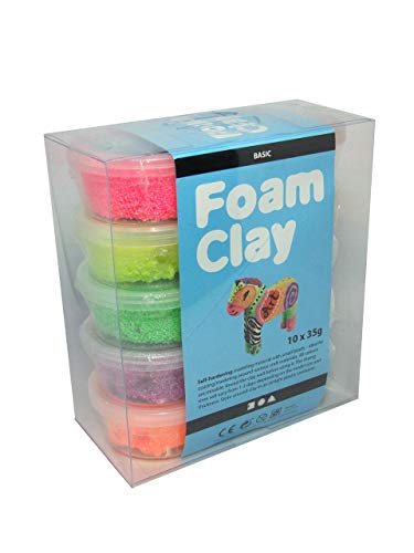 Foam Clay, surtido de colores, básico, 10x35gr