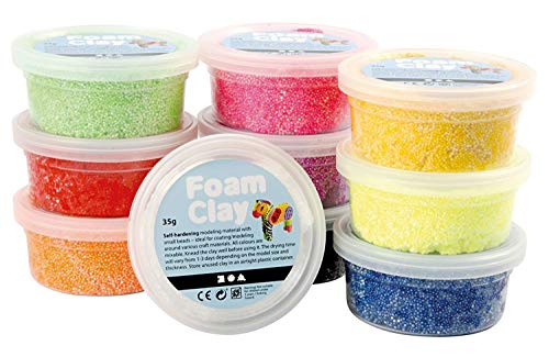 Foam Clay, surtido de colores, básico, 10x35gr