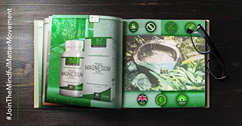 Fórmula de Magnesio 330 mg - Magnesio en 3 Tipos Diferentes Altamente Biodisponible - GLICINATO, TAURATO & MALATO + Vitamina B6 y Zinc - Activo por Dosis (90 Capsulas Vegetarianas)