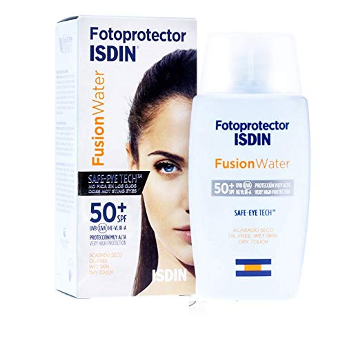 FOTOPROTECTOR ISDIN FUSION WATER SPF 50+ SAFE - EYE TECH NO PICA LOS OJOS ACTO PARA PIEL ATOPICA 50ML