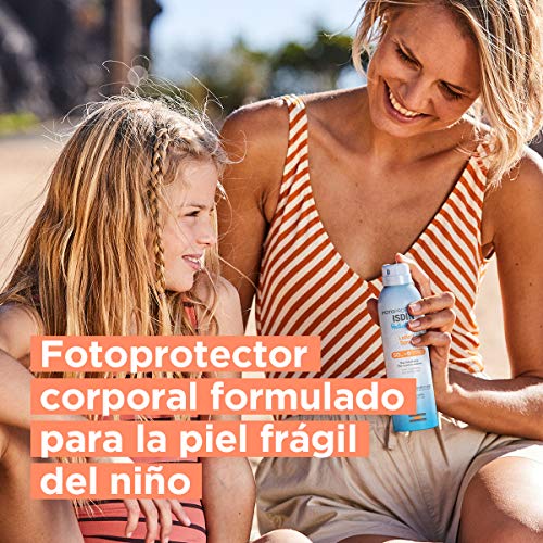 Fotoprotector ISDIN Pediatrics Lotion Spray SPF 50 - Protector solar corporal para niños, Hidratante, muy ligero y de absorción inmediata para la piel del niño, 250 ml