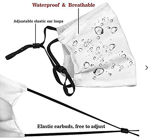 Freddie Mercury Quean-Rock- Pm2.5 Face Ana Hombres Mujeres Filtros de carbón Activado de 5 Capas Escudo de Bufanda Transpirable