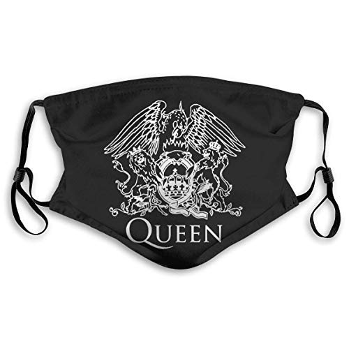 Freddie Mercury Quean-Rock- Pm2.5 Face Ana Hombres Mujeres Filtros de carbón Activado de 5 Capas Escudo de Bufanda Transpirable