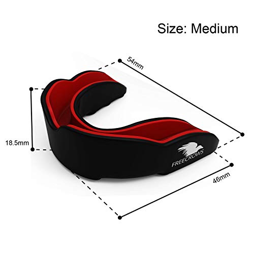 Freecrows - Vendas de Mano para Artes Marciales Mixtas y Protector bucal para Artes Marciales Mixtas (2 Unidades)