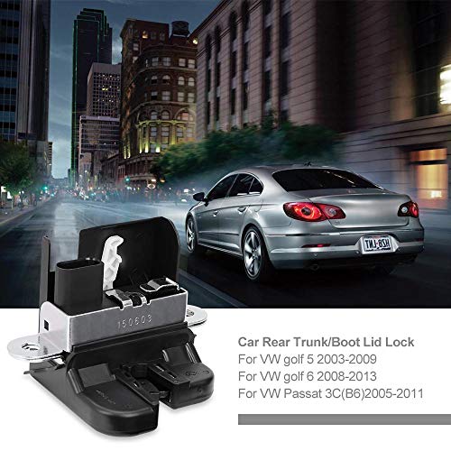 FREESOO Cerradura para Puerta de Maletero Pestillo de Bloqueo Partes Posteriores de Accesorio Coche Automóvil Duradero Segura