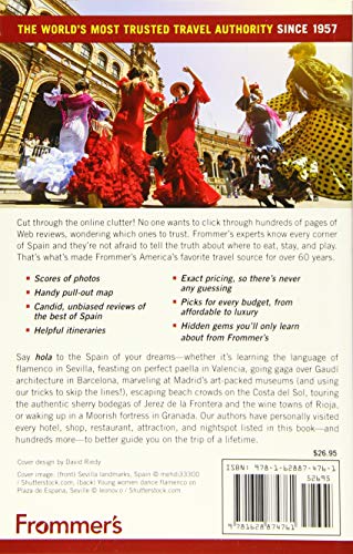 Frommer's Spain (Complete Guides) [Idioma Inglés]