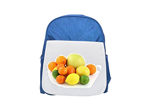 Fruit, Food, Citrus, Pomelo, Grapefruit printed kid's blue backpack, Cute backpacks, cute small backpacks, cute black backpack, cool black backpack, fashion backpacks, large fashion backpacks, black f