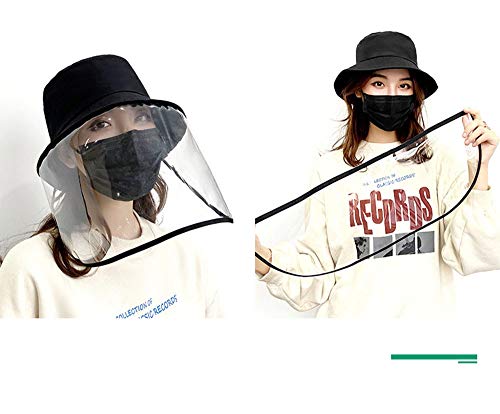 FSBYB Los Hombres y Mujeres de protección Solar Sombrero de Pescador Gorra de béisbol máscara Protectora Transparente Japonesa