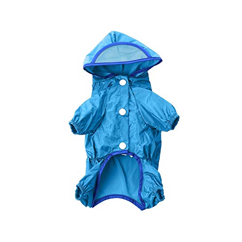 Fuentes del Animal doméstico del Impermeable del Perro con la Capa de Lluvia Small Cap Perro Mascota Impermeable Ropa de Perros, 4
