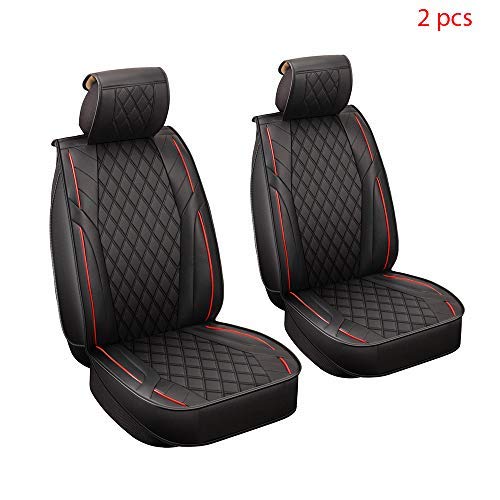 Fundas de asiento de coche Accesorios Fundas de asiento para sillas 2 PCS Negro Adecuado para Duster Lodgy Logan 2 Dokker Arona Toledo Ypsilon Flavia Delta Theme