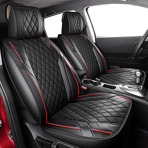 Fundas de asiento de coche Accesorios Fundas de asiento para sillas 2 PCS Negro Adecuado para Duster Lodgy Logan 2 Dokker Arona Toledo Ypsilon Flavia Delta Theme