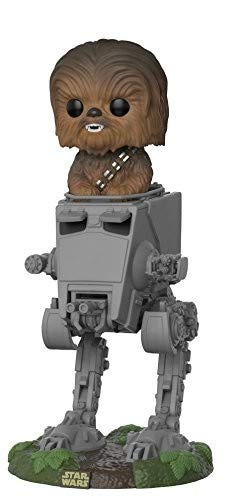 Funko- Pop Deluxe: Star Wars: AT-ST w/Chewbacca, Multicolor, Standard (27023)