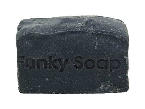 Funky Soap Carbón Limpiador Jabón, 100% Natural Artesanal, 1 Barra de 120G
