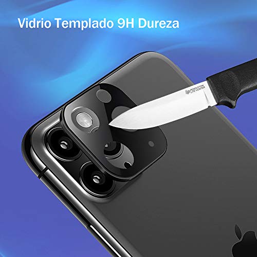 G-Color Protector Cámara/Cámara Trasera Lente iPhone 11 Pro/Pro Max, [3 Unidades], [Alta definición] [9H de Dureza] Cristal Vidrio Templado para iPhone 11 Pro/Pro Max