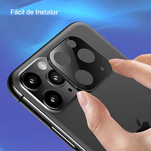 G-Color Protector Cámara/Cámara Trasera Lente iPhone 11 Pro/Pro Max, [3 Unidades], [Alta definición] [9H de Dureza] Cristal Vidrio Templado para iPhone 11 Pro/Pro Max