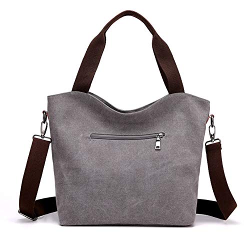 GAOHONGMEI - Bolsa de lona para mujer, bolsas de hombro, bolso de mano, casual, de gran capacidad, para ir de compras, viajes y uso diario, 04 #
