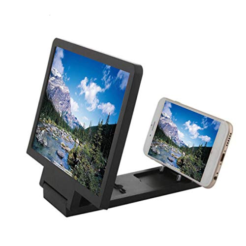 Garciasia Pantalla de teléfono móvil Lupa Protección de los Ojos Pantalla Pantalla de Video 3D Amplificador Plegable Agrandado Ampliar Soporte Soporte